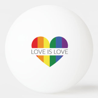Illustration LGBT love is love Ping Pong Ball