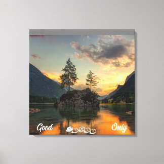 Illustration Nature Phrase Stretched Canvas Print