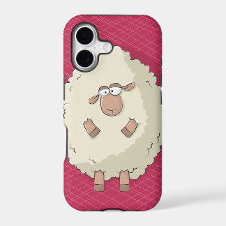 Illustration of a cute and funny giant sheep