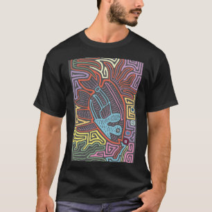 illustration of a fish based on a kuna mola T-Shirt