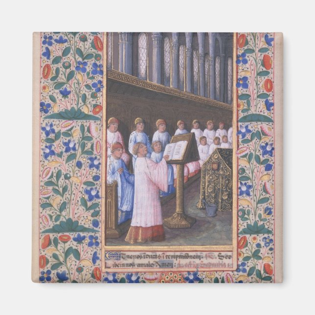 Illustration of a funeral service magnet (Front)