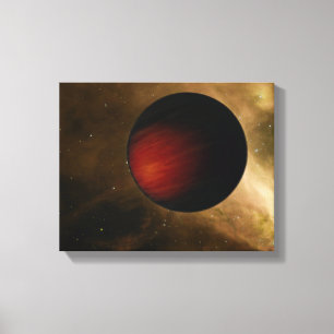 Illustration of a hot Jupiter called HD 149026b Canvas Print