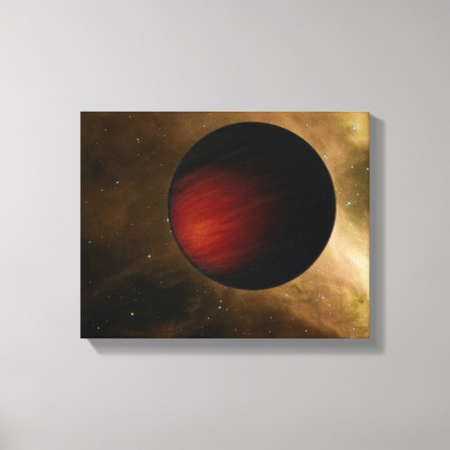 Illustration of a hot Jupiter called HD 149026b Canvas Print (Front)