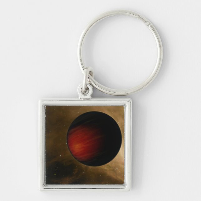 Illustration of a hot Jupiter called HD 149026b Key Ring (Front)