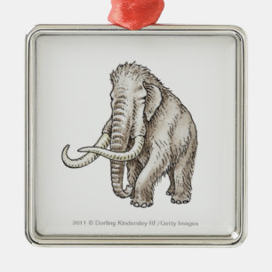 Illustration of a mammoth metal tree decoration