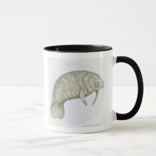 Illustration of a Manatee (Trichechus sp.) Mug