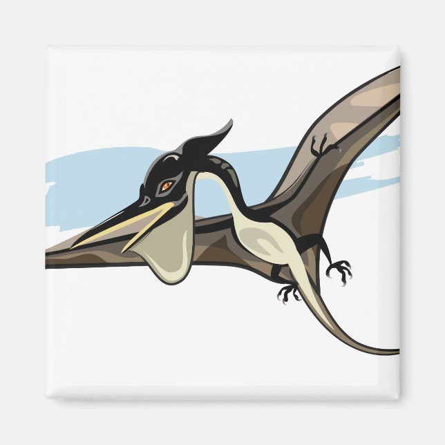 Illustration Of A Pteranodon Dinosaur. Magnet (Front)