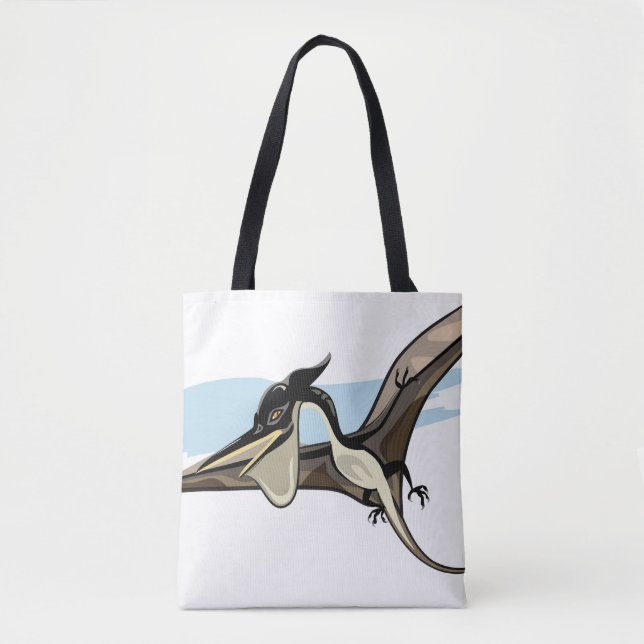 Illustration Of A Pteranodon Dinosaur. Tote Bag (Front)