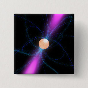 Illustration of a pulsar 2 15 cm square badge