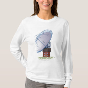Illustration of a radio telescope T-Shirt
