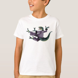 Illustration Of A Raptor Performing Karate. T-Shirt