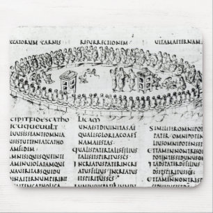 Illustration of a scene from one of the Psalms Mouse Pad