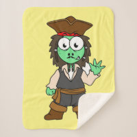 Illustration Of A Stegosaurus Pirate, Jack Sparrow
