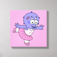 Illustration Of A Triceratops Ballet Dancer.