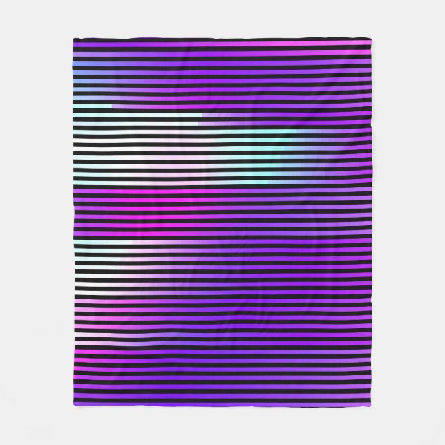  illustration of an abstract glitch background. Cy Fleece Blanket (Front)