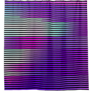 illustration of an abstract glitch background. Cy Shower Curtain