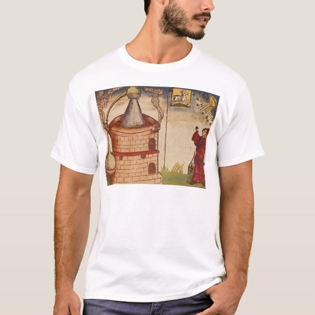 Illustration of an alchemist at work T-Shirt (Front)