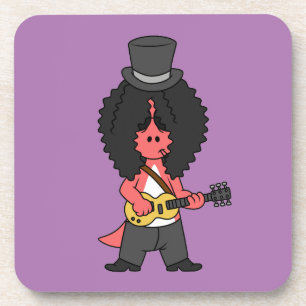 Illustration Of An Allosaurus Dressed As Rock Star Coaster