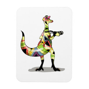 Illustration Of An Iguanodon Photographer. Magnet