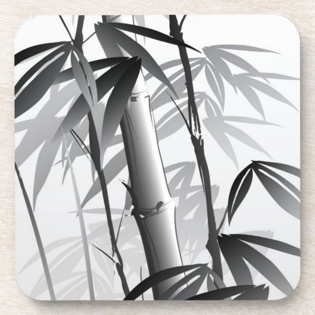 Illustration of an Oriental style painting Coaster (Front)