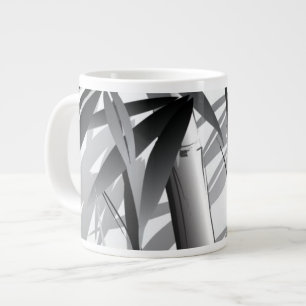 Illustration of an Oriental style painting Large Coffee Mug