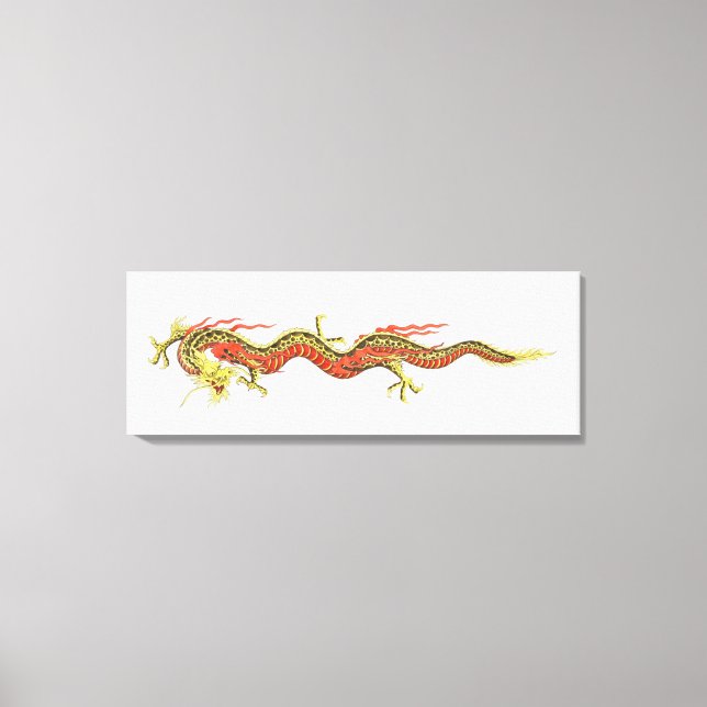 Illustration of Chinese dragon Canvas Print (Front)
