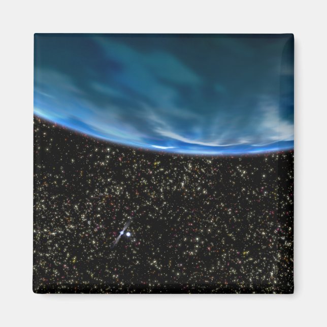 Illustration of Earth's horizon Magnet (Front)