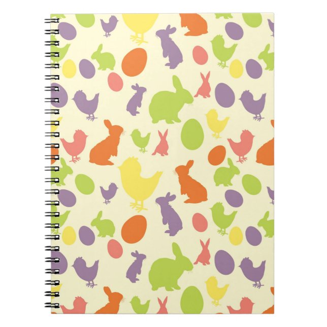 Illustration of Easter background Spiral Notebook (Front)