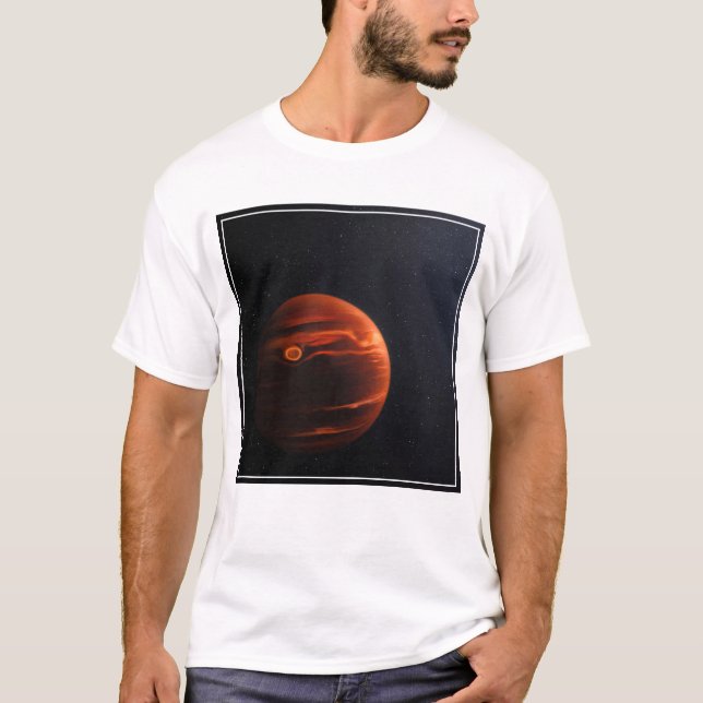 Illustration Of Exoplanet Vhs 1256 B And Its Stars T-Shirt (Front)