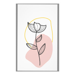 Illustration of floral design  photo print