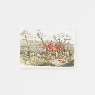 Illustration of fox hunting Sporting Sketches Post-it Notes