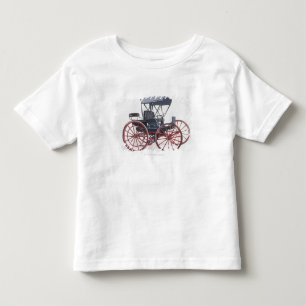 Illustration of horseless carriage toddler T-Shirt