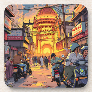 Illustration of India Kolkata Coaster