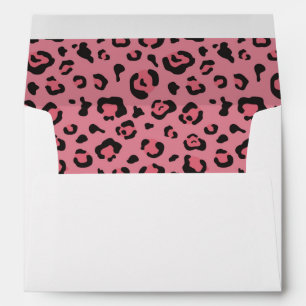 Illustration of Leopard Pink Animal Envelope