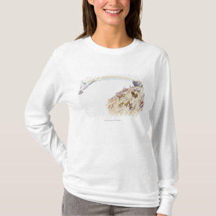 Illustration of Noah's ark with animals leaving T-Shirt