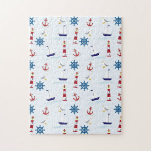 Illustration of Sea Symbols Jigsaw Puzzle