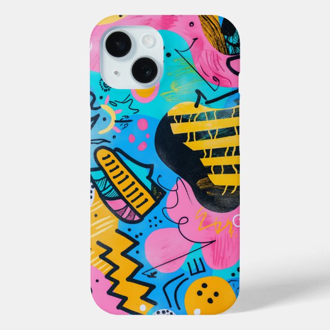 Illustration of sketches and doodles Case-Mate iPhone case (Back)