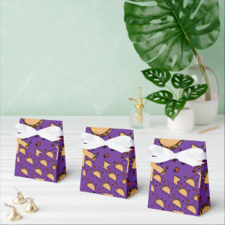 Illustration of tacos favour box