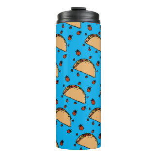 Illustration of tacos thermal tumbler