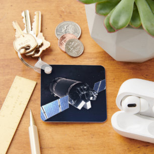 Illustration Of The Dragon Xl Spacecraft. Key Ring
