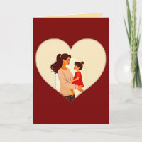 Illustration of the love between mother and daught