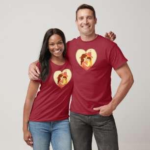 Illustration of the love between mother and daught T-Shirt