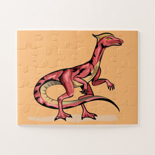 Illustration Of Velociraptor. Jigsaw Puzzle (Horizontal)