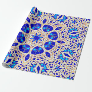 Illustration of vintage background with precious s wrapping paper