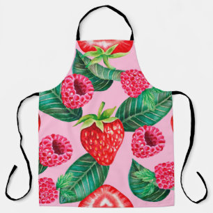 Illustration of watercolor hand drawn pattern with apron
