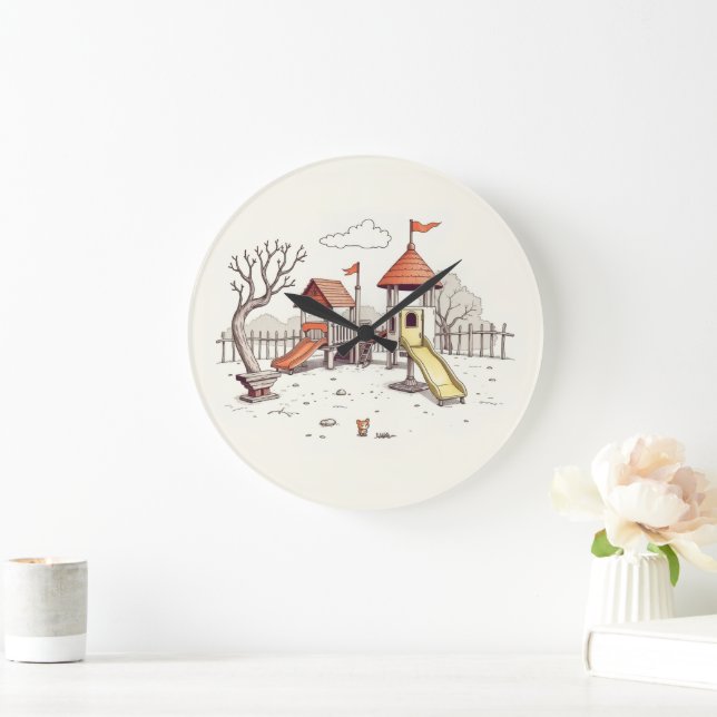 Illustration - playground large clock (Home)