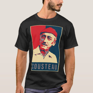 Illustration Pop Art Cousteau Sticker T-Shirt