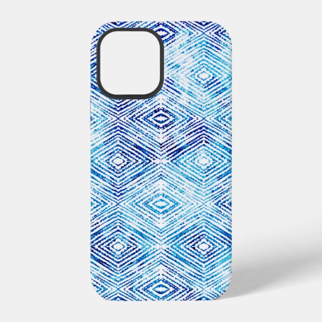 Illustration seamless boho geometric pattern isola iPhone case (Back)