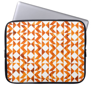 Illustration seamless boho geometric pattern isola laptop sleeve