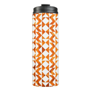 Illustration seamless boho geometric pattern isola thermal tumbler